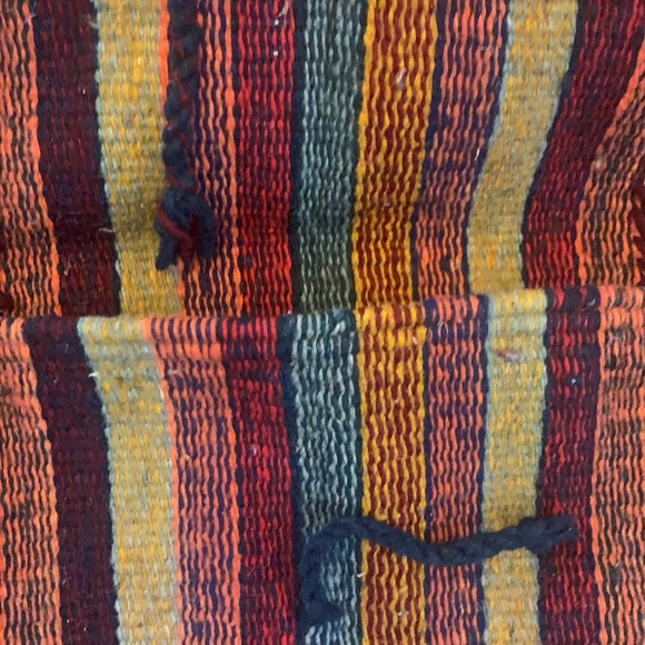 Satchel purse Boho Vibes Handmade new woven, Size 14 x 10”, Rust, mustard,… - Picture 4 of 9